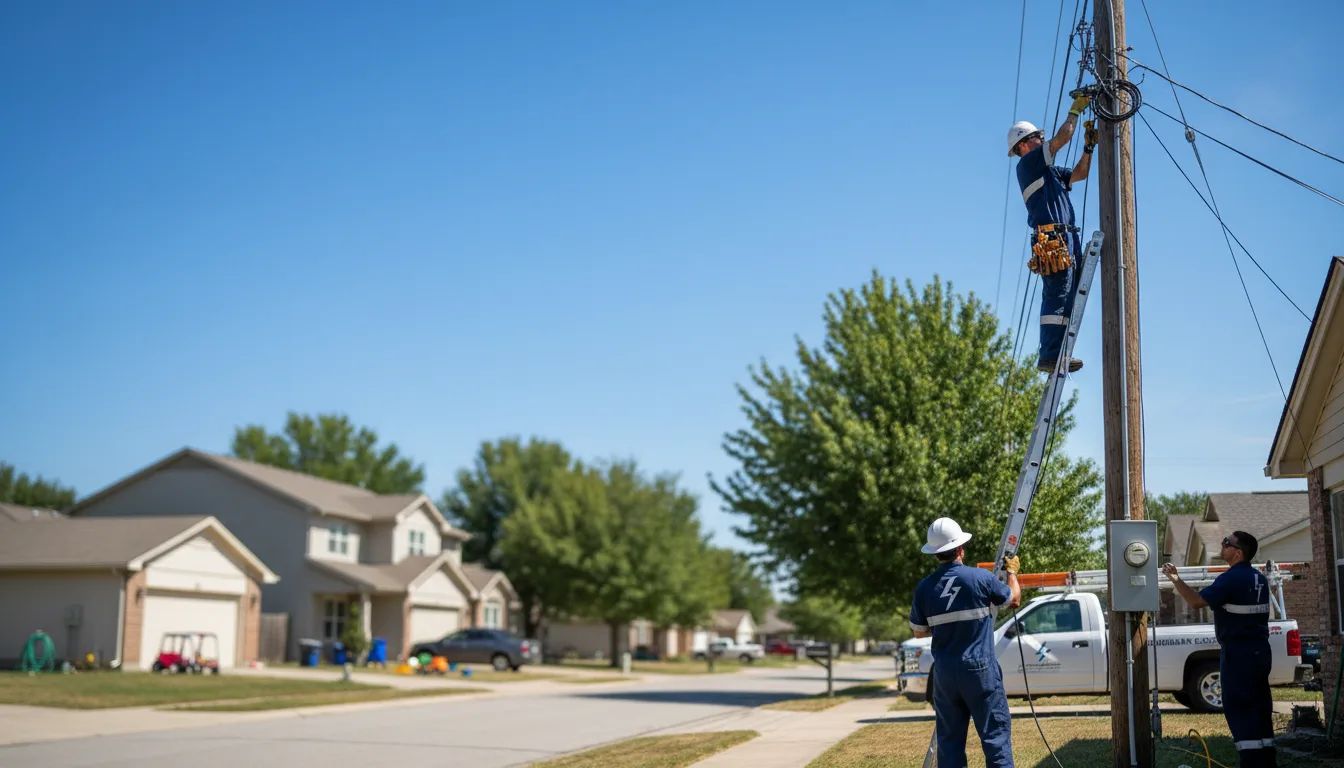 Residential electrician providing installation services in Wanda, MN